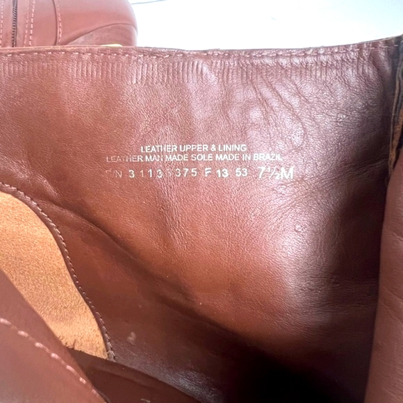 Tory Burch Dark Brown Leather Ankle Length Wedge Boots - Picture 12 of 12